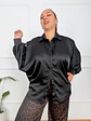 Carie satin Shirt 51651 BLACK  - thumbnail 1