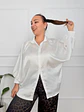 Carie satin Shirt 51651 WHITE  - thumbnail 1