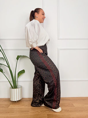 Raf Leo Pants Wine 1509  