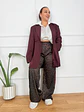 Jenny Trench Coat Wine 89992 - thumbnail 3
