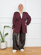 Jenny Trench Coat Wine 89992 - thumbnail 2