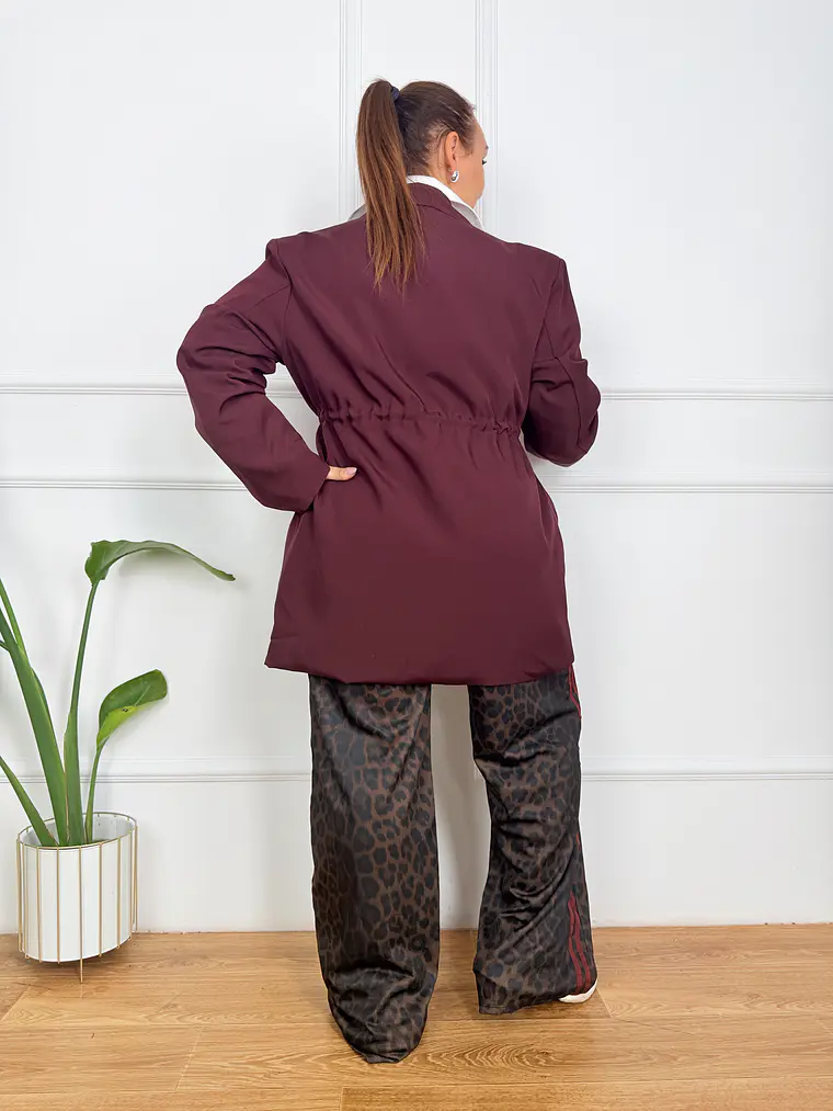 Jenny Trench Coat Wine 89992 4