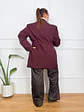 Jenny Trench Coat Wine 89992 - thumbnail 4