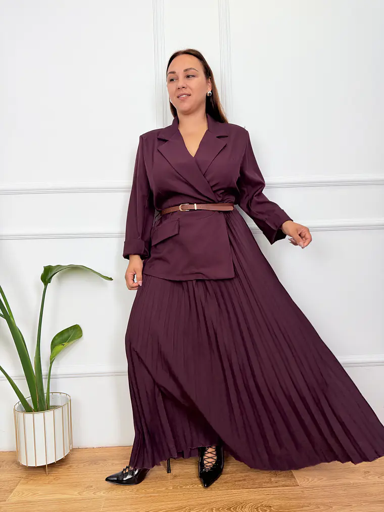 Clementine Dress Wine 2991 1