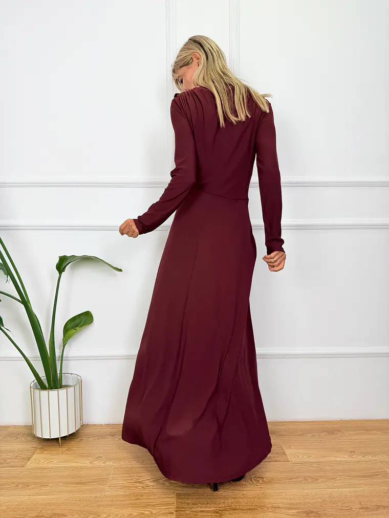 Valkyrie Dress Wine 4287  3