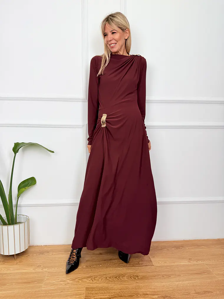 Valkyrie Dress Wine 4287  2