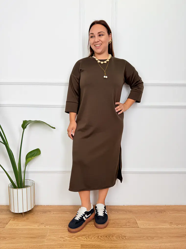 Concetta dress 17930 BROWN 1