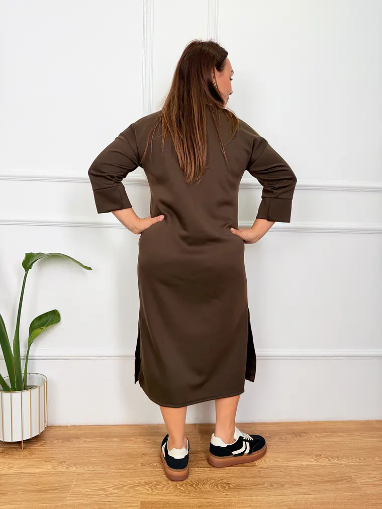 Concetta dress 17930 BROWN 4