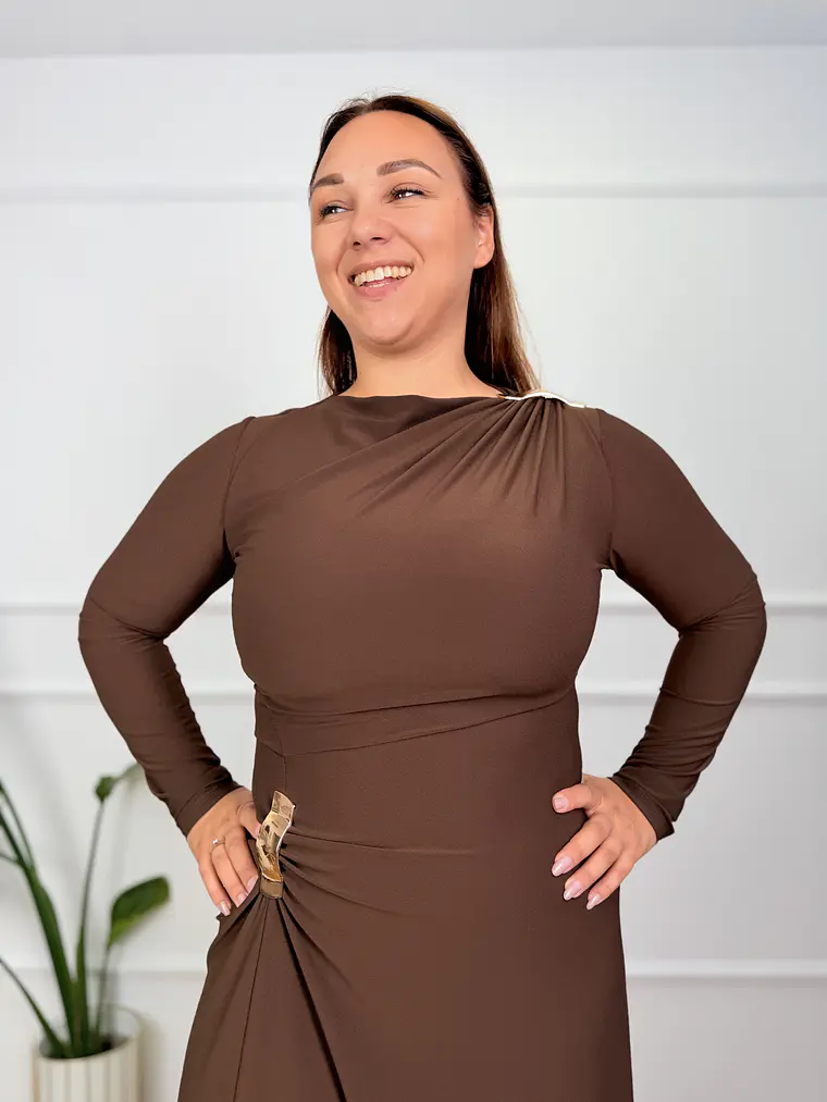 Valkyrie Dress Brown 4287   4