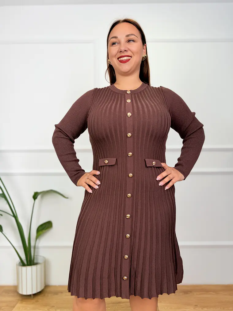 Achilles Mini Dress Brown 18859 4