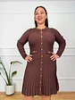 Achilles Mini Dress Brown 18859 - thumbnail 4