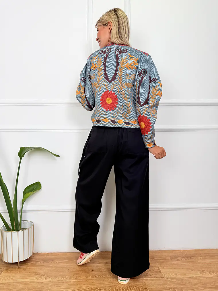 Maverick Crop Pants Black 7551 2