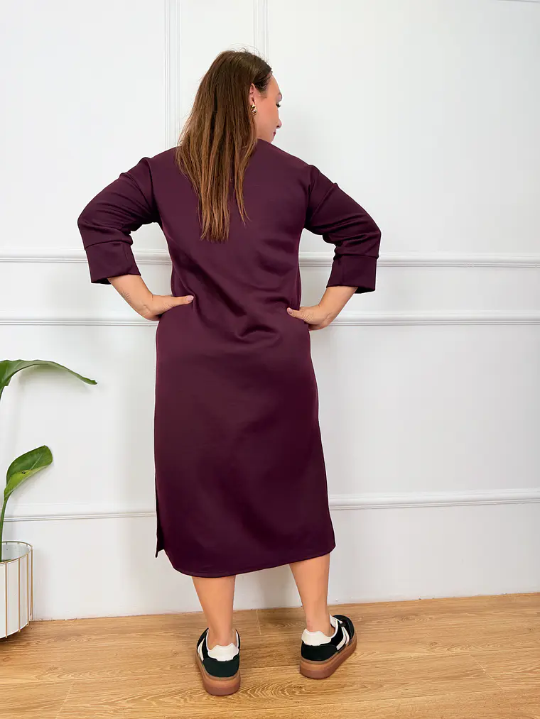 Concetta dress 17930 BURGUNDY 3