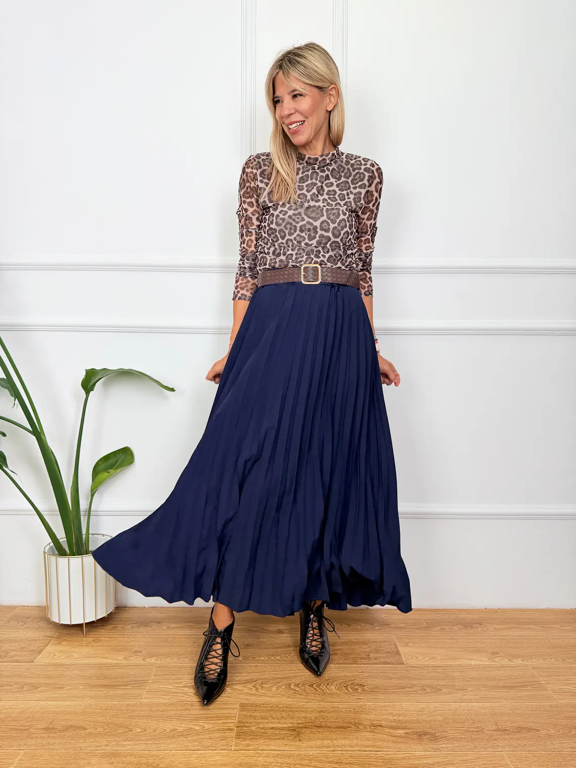 Brooks Skirt Blue 2815  1