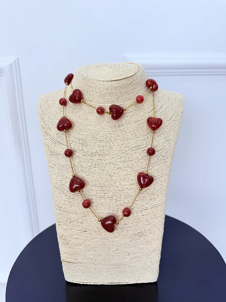 Nina Necklace Red 4626  1