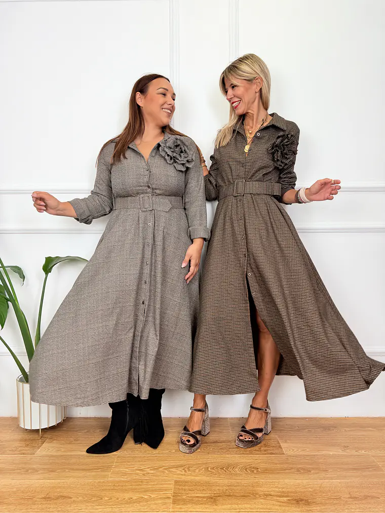Wyatt Dress Brown 4085  2