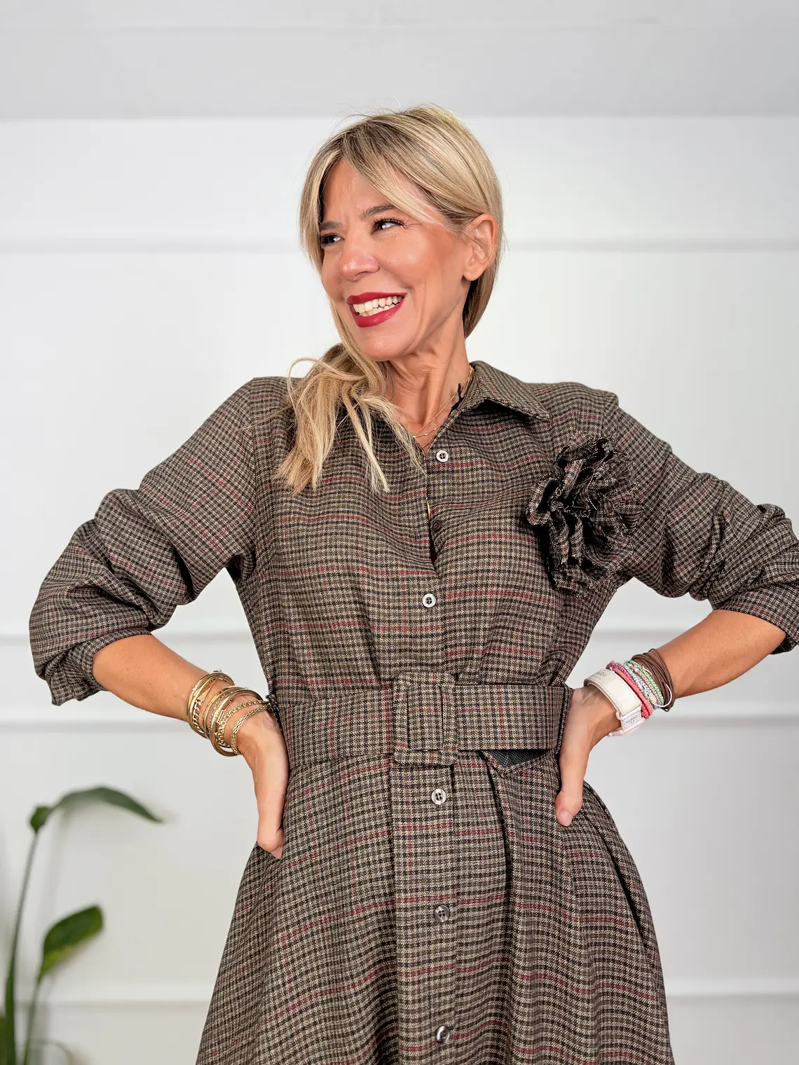 Wyatt Dress Brown 4085  4
