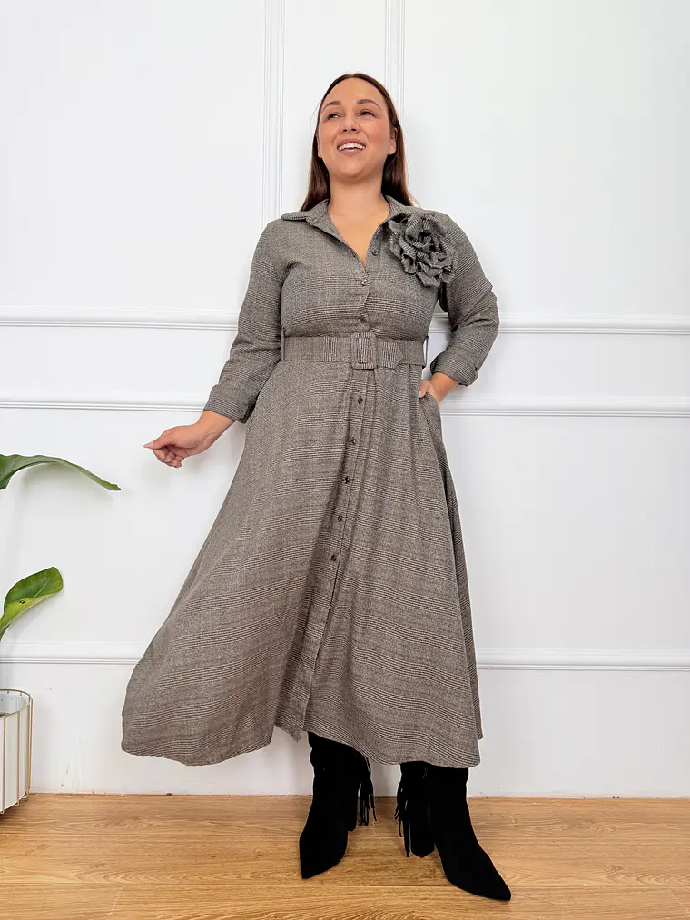 Wyatt Dress Grey 4085 1