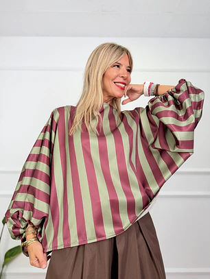 Evangeline Blouse Pine (C) 61925  