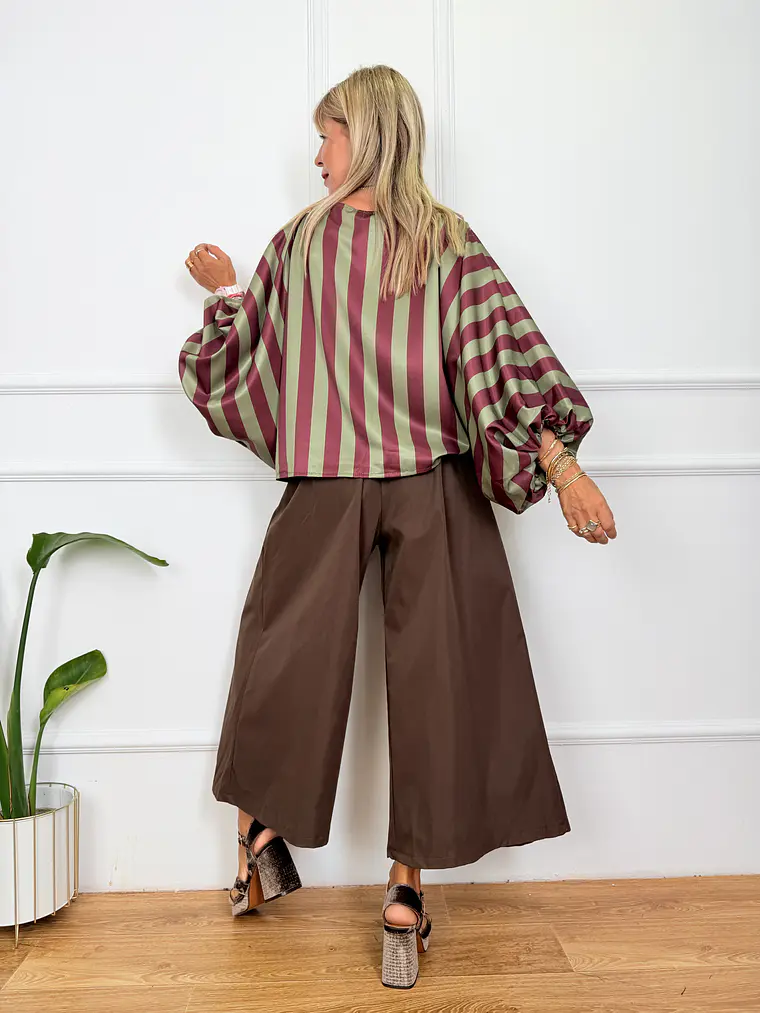 Evangeline Blouse Pine (C) 61925   4