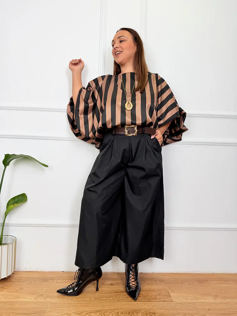 Evangeline Blouse Brown (B) 61925  3