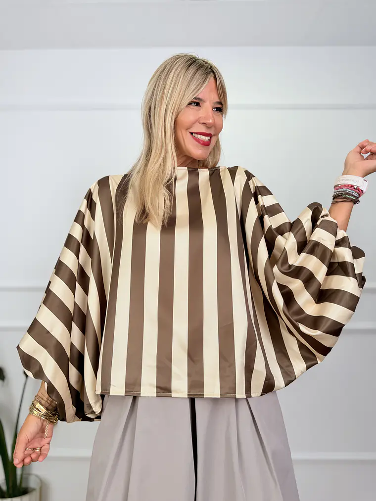 Evangeline Blouse Oil- Ivory (D) 61925    1