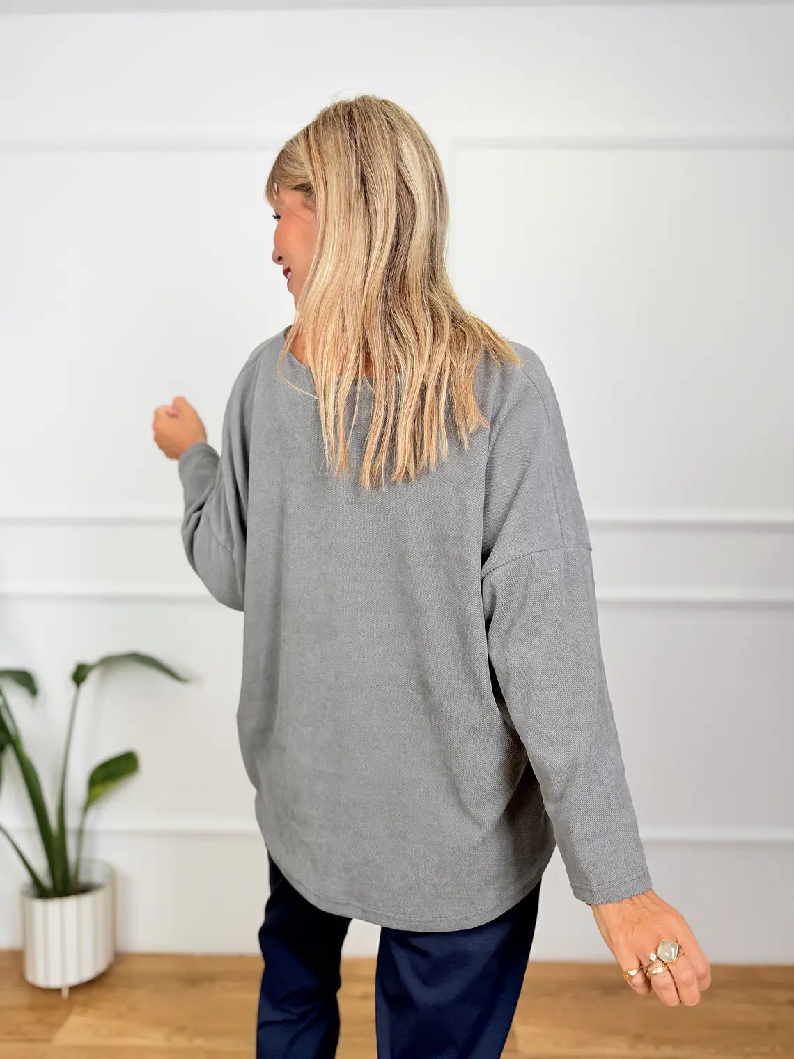 Zephyr Blouse Grey 91516   3