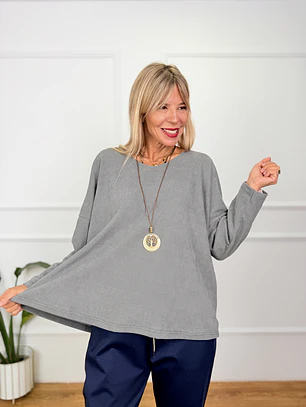 Zephyr Blouse Grey 91516  