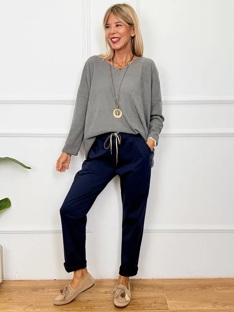 Zephyr Blouse Grey 91516   2