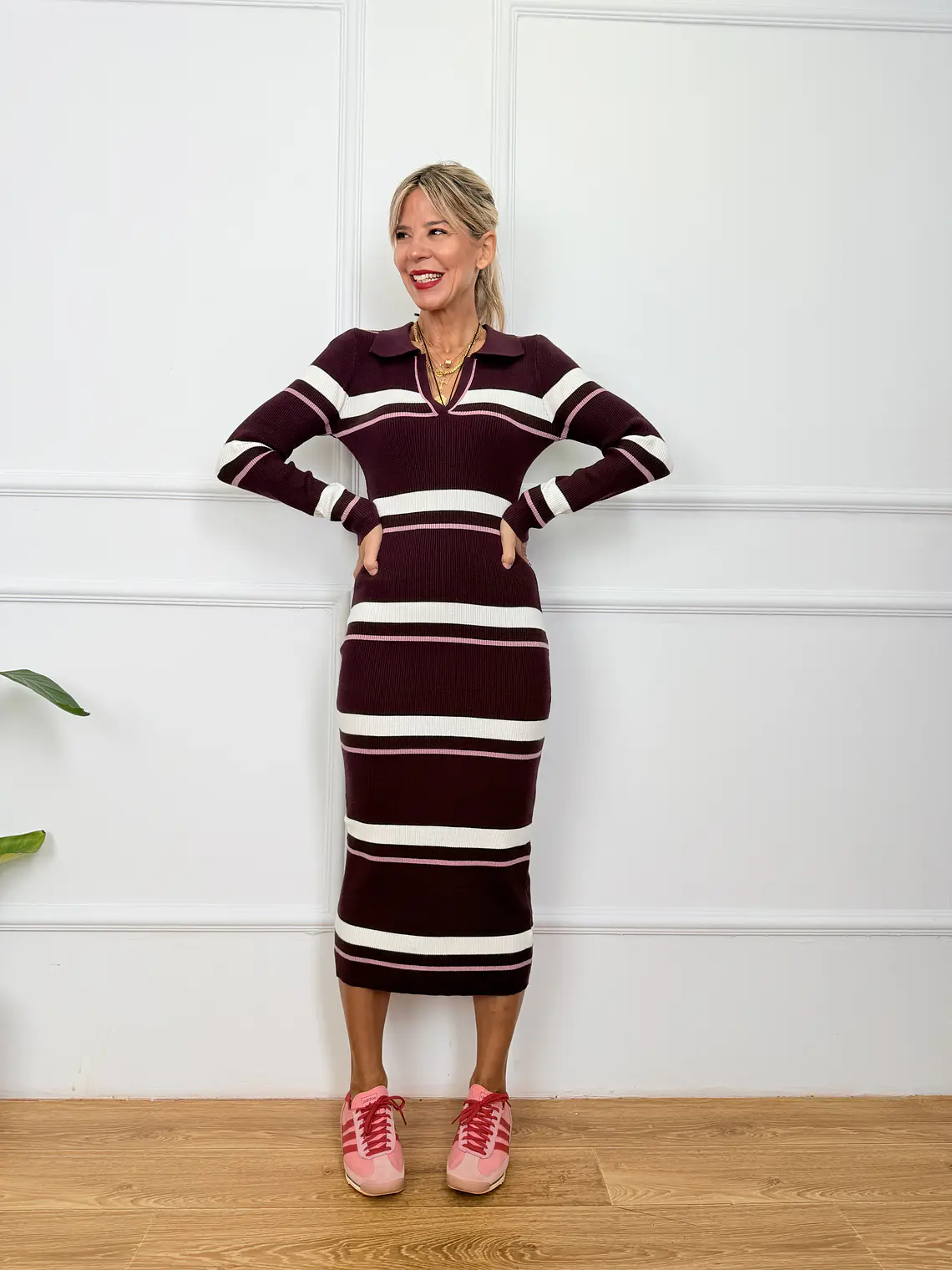 Felix Midi Dress Wine 69668  1