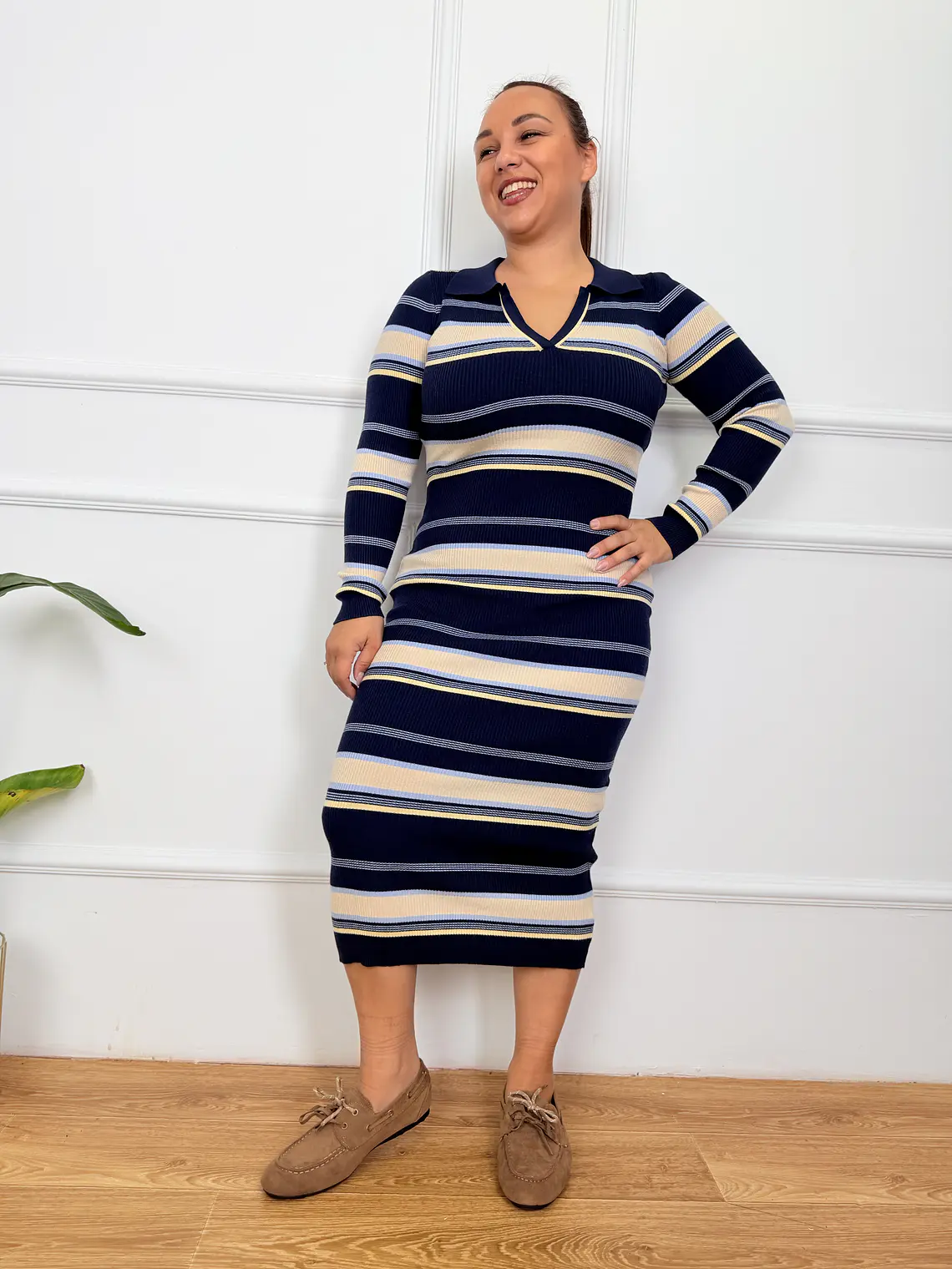 Felix Midi Dress Blue 69668    1