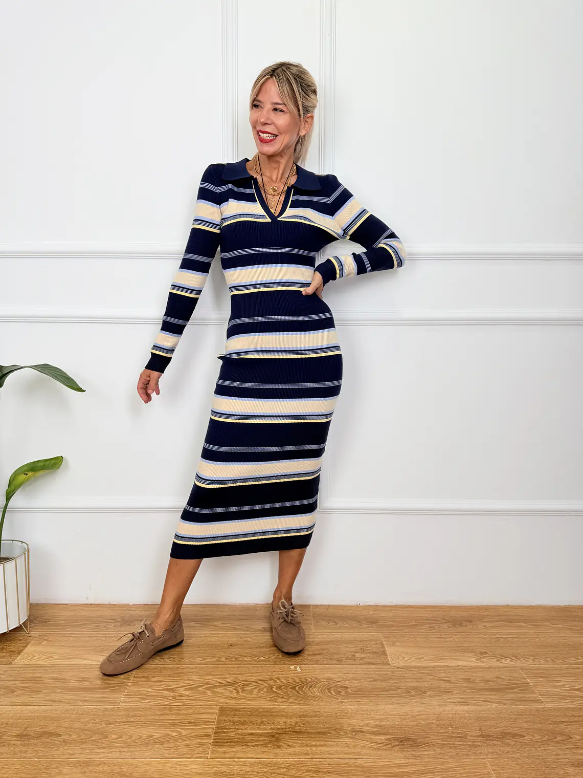 Felix Midi Dress Blue 69668    2