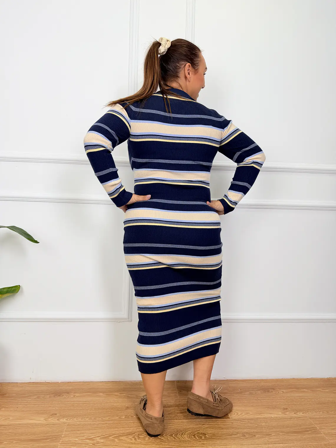 Felix Midi Dress Blue 69668    3