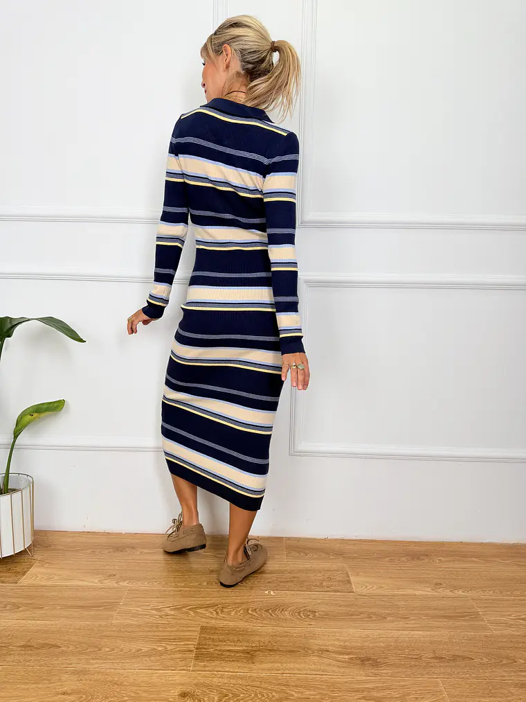 Felix Midi Dress Blue 69668    4