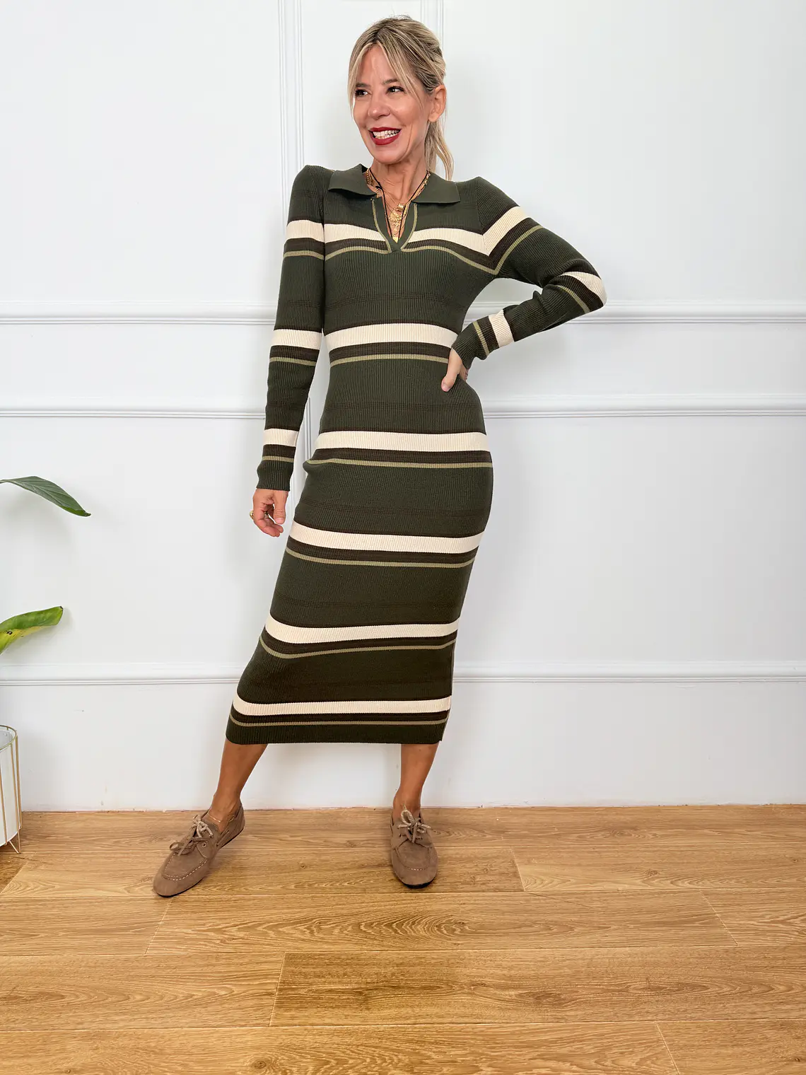 Felix Midi Dress Pine 69668   2