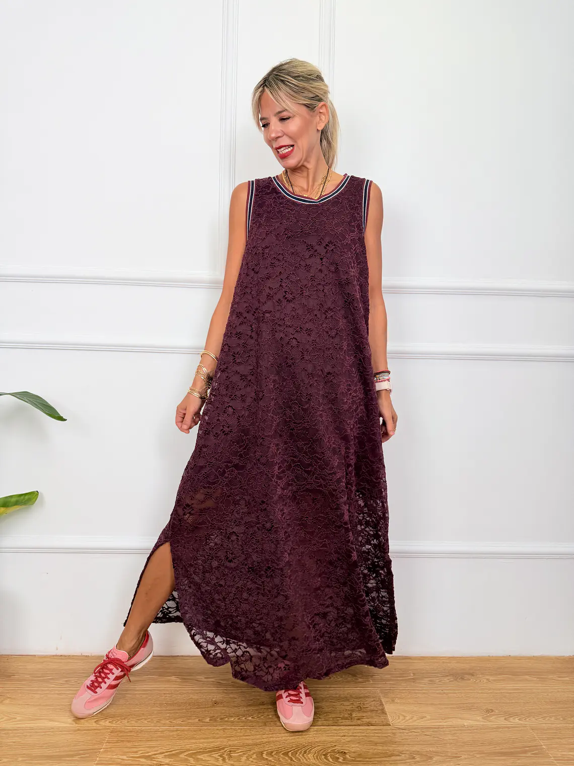 Atticus Maxi Dress Wine 9082-2  1