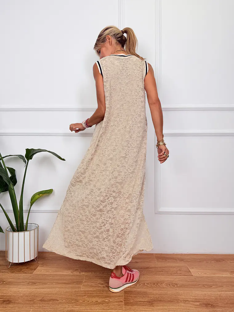 Atticus Maxi Dress Ivory 9082-2 3