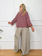 Atlas Stripped Blouse Wine 12000   - thumbnail 4