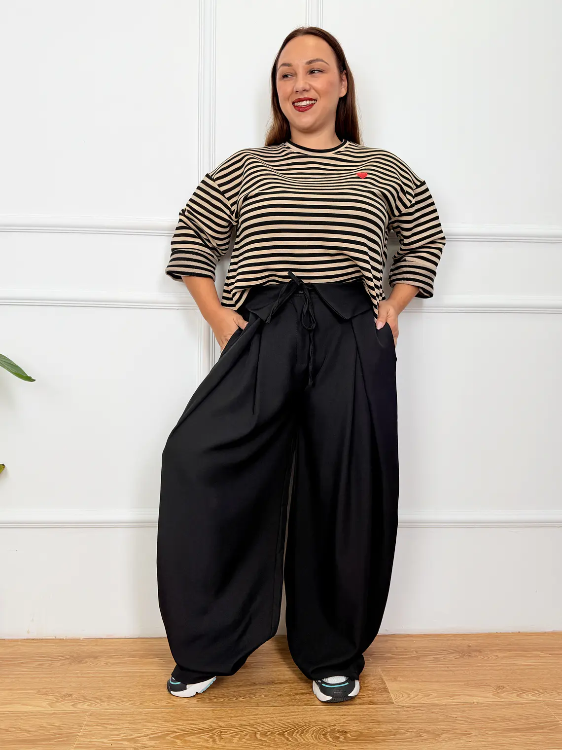 Atlas Stripped Blouse Black 12000  3