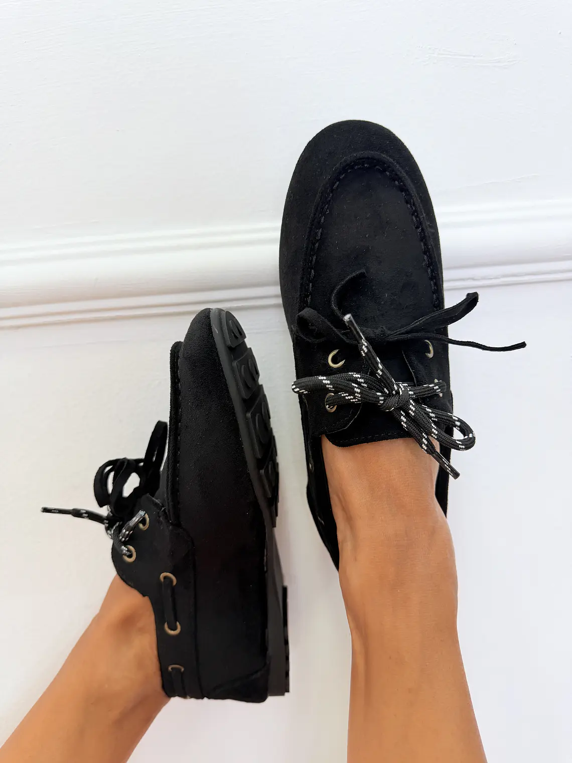 MOCCASINS SUETE BLACK BHY1688 1