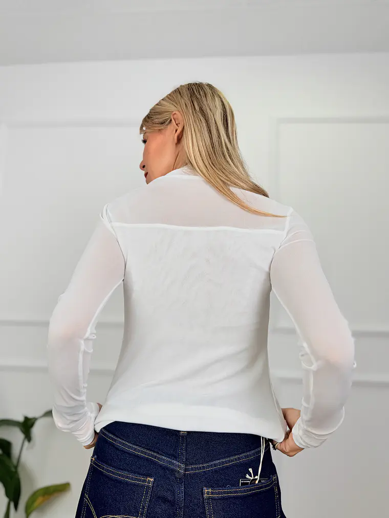Beatrice Blouse White 63089  2