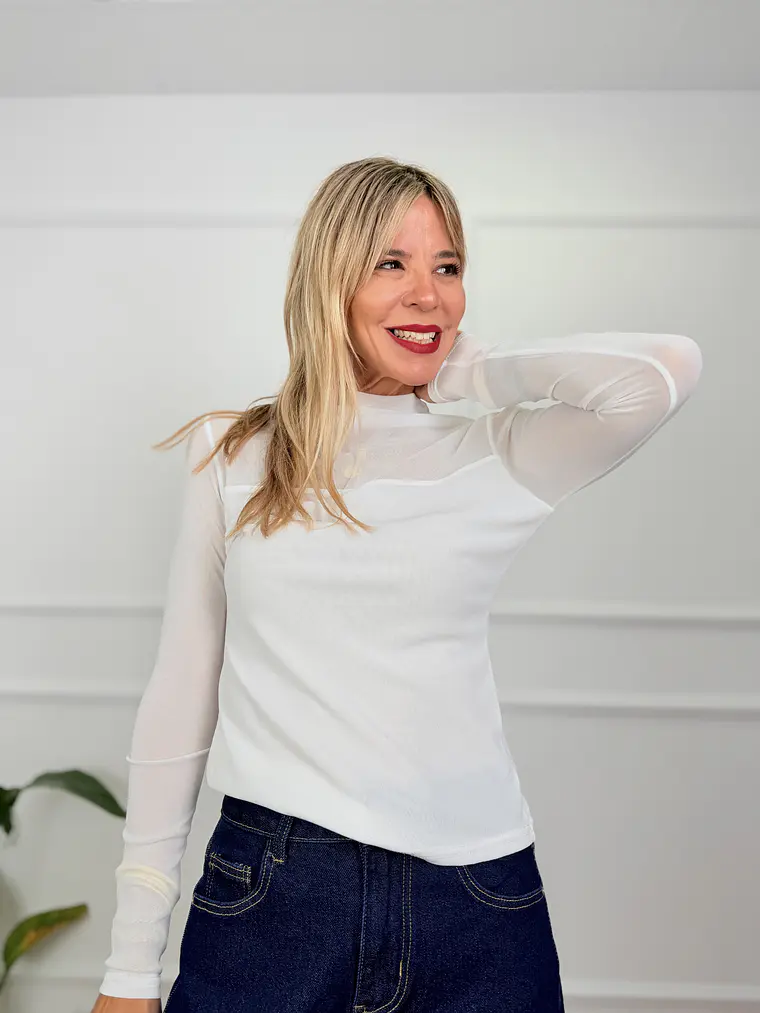 Beatrice Blouse White 63089  1