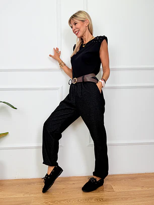 Astrid Pants Charcoal 7668 
