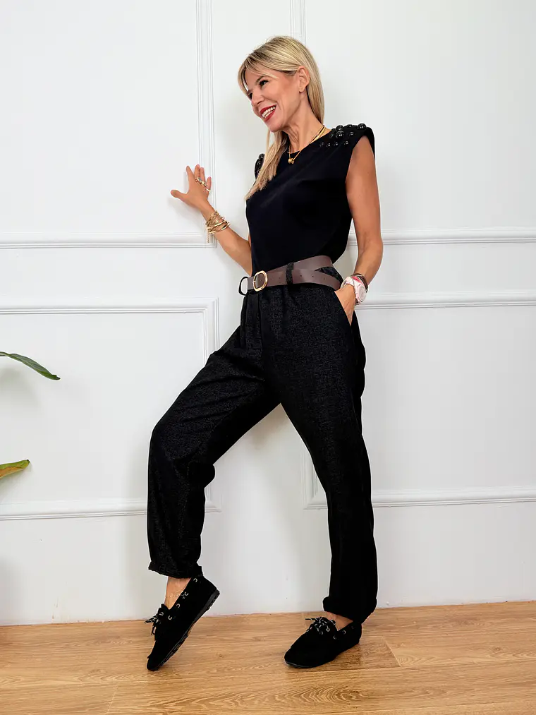 Astrid Pants Charcoal 7668  2