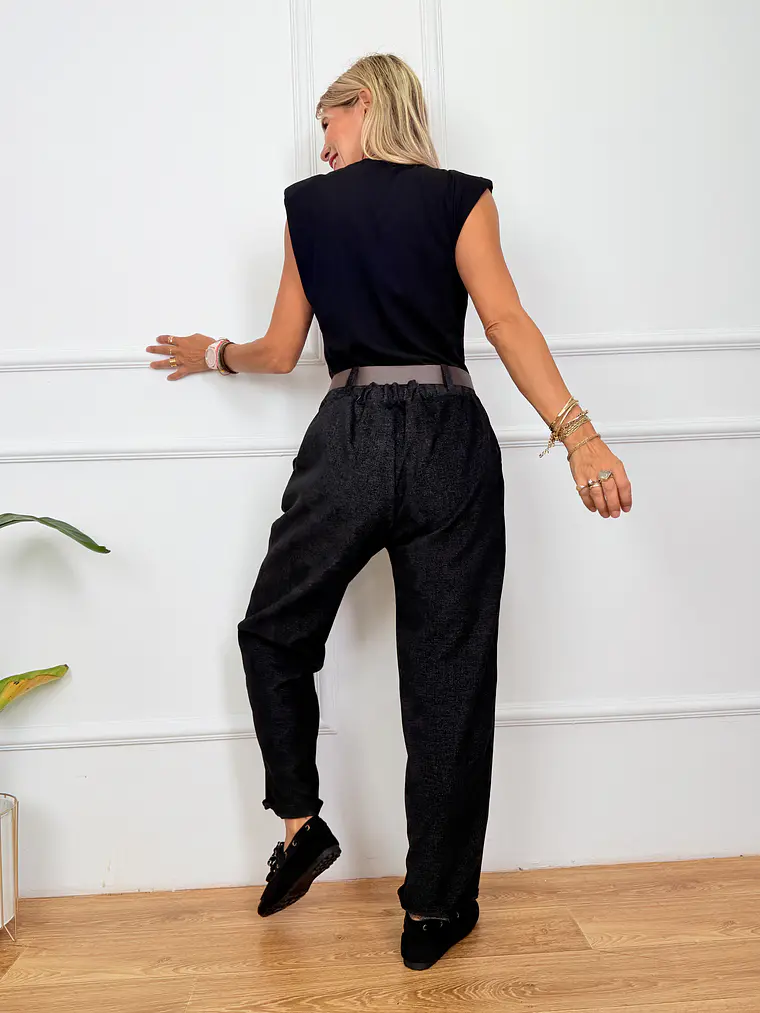 Astrid Pants Charcoal 7668  3