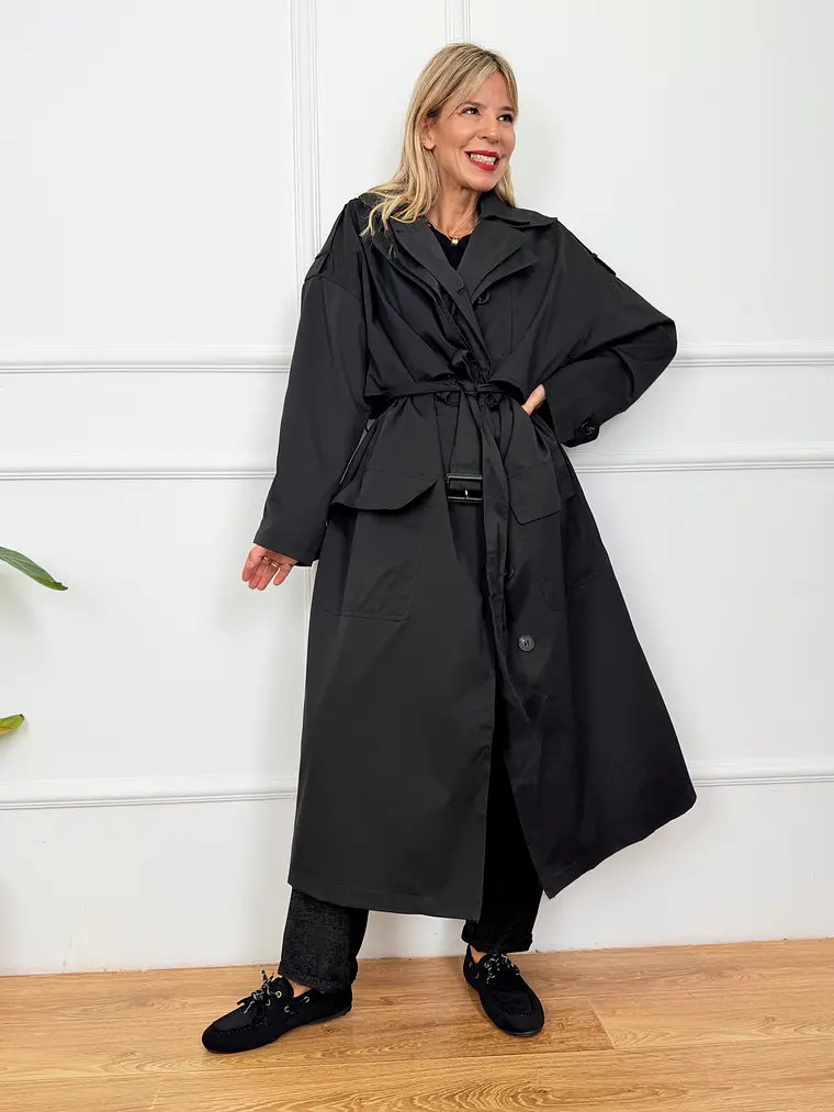 Alexander Trench Coat Black 6395 1