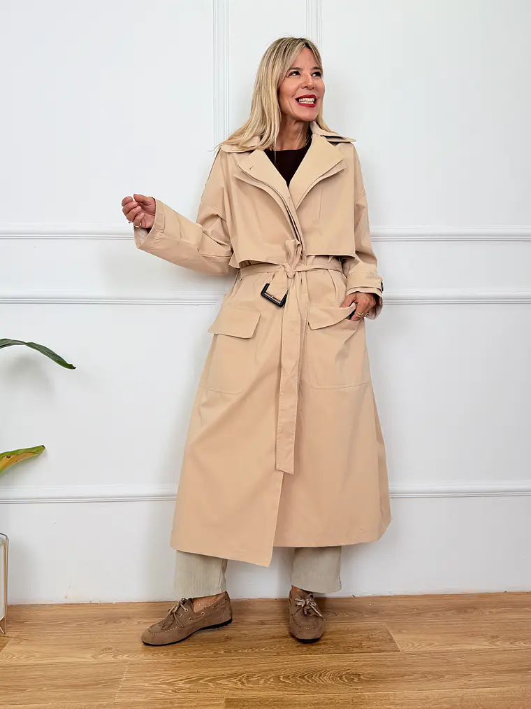 Alexander Trench Coat Beige 6395  1