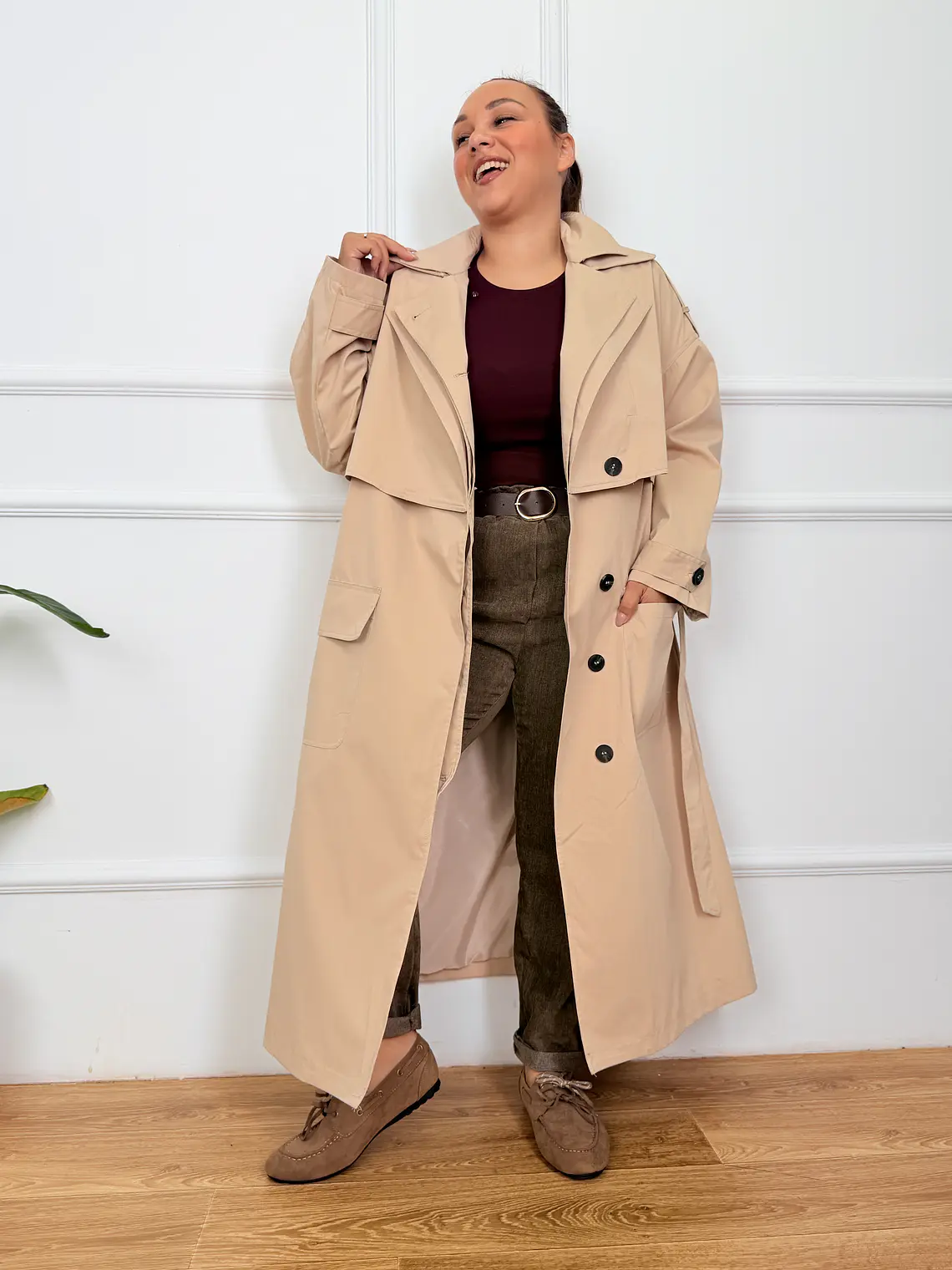 Alexander Trench Coat Beige 6395  2