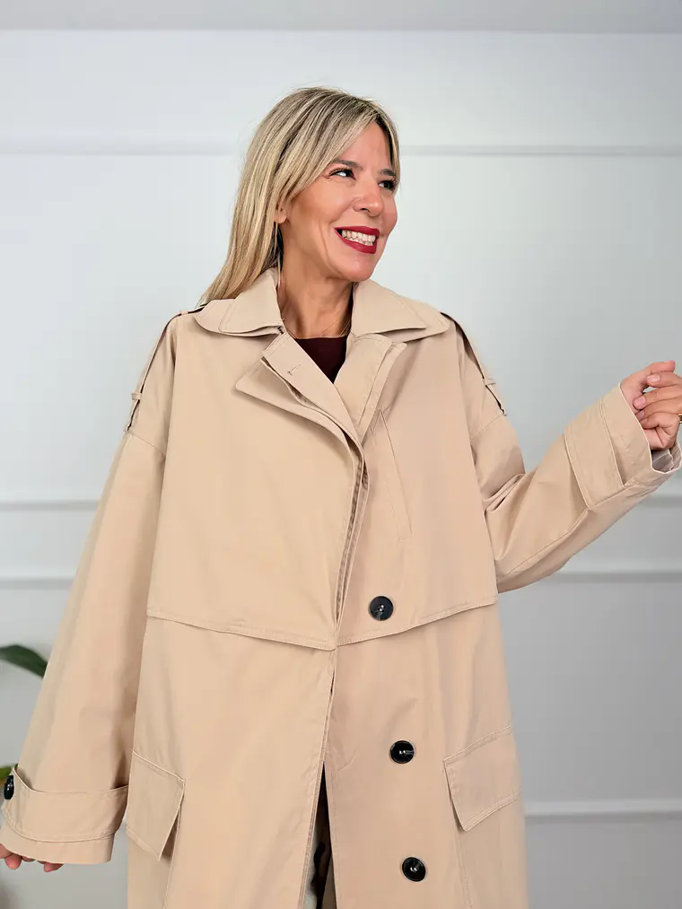 Alexander Trench Coat Beige 6395  4