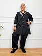 Gideon Trench Coat Black 5047-3  - thumbnail 2